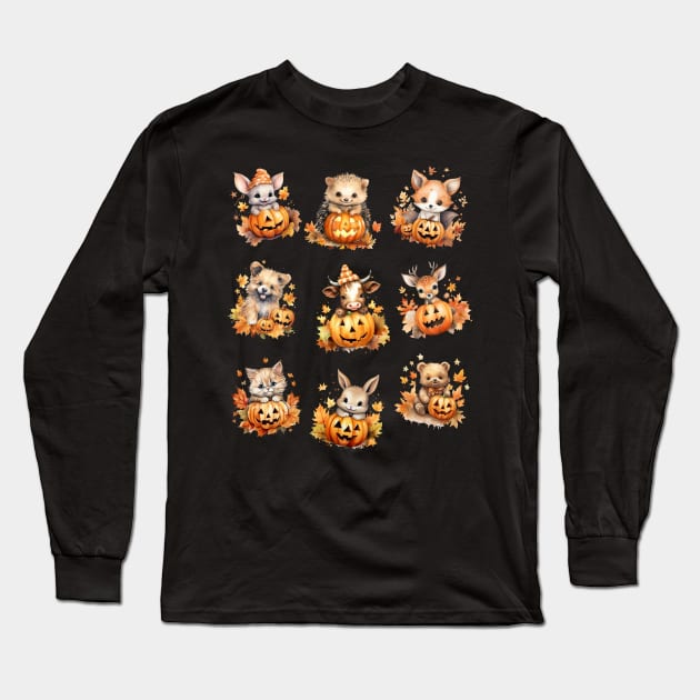 Halloween animals Long Sleeve T-Shirt by Signum